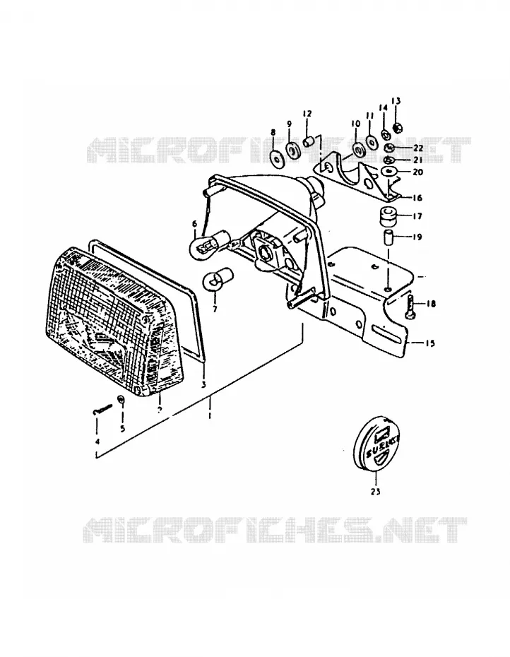ACHTERLICHT (E34) Suzuki MOTO 1000 GS 1980  GS1000ET(T)