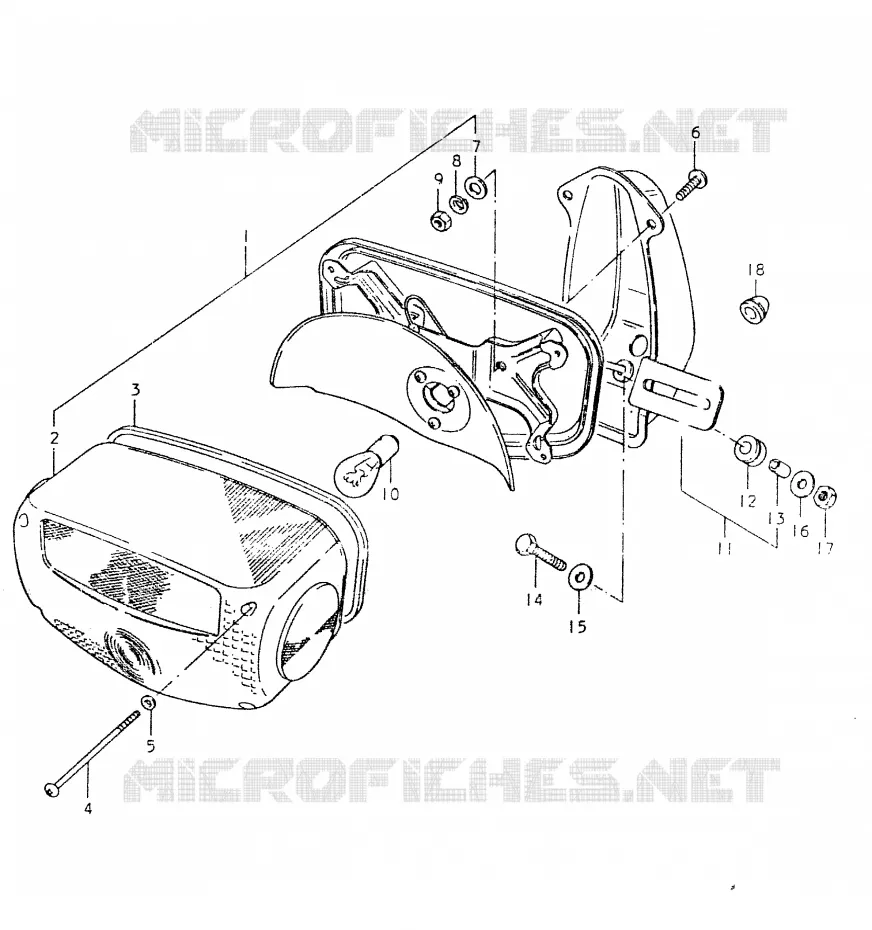 ACHTERLICHT (E34) Suzuki MOTO 550 GS 1980  GS550LT