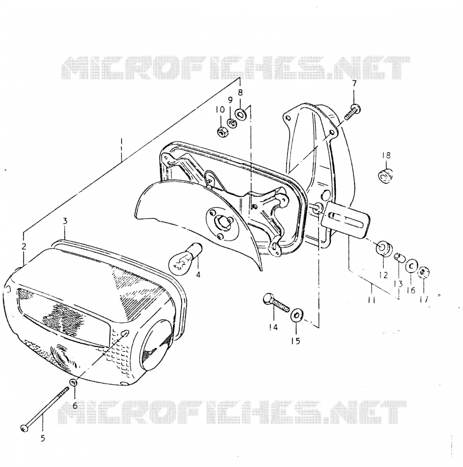 ACHTERLICHT (E39) Suzuki MOTO 550 GS 1980  GS550LT