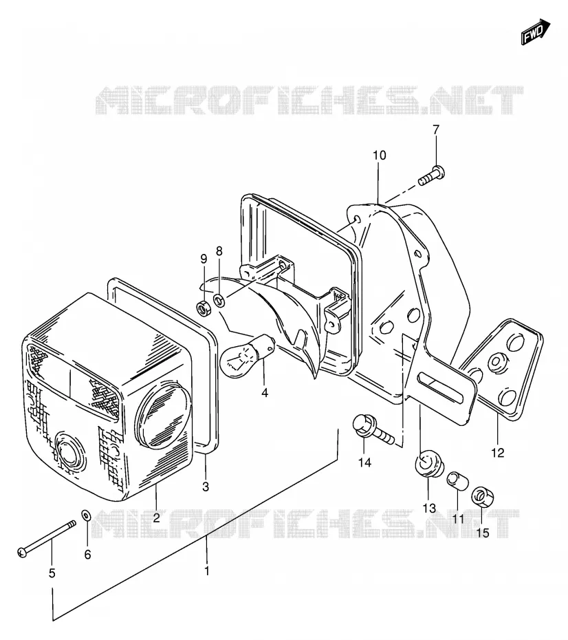 ACHTERLICHT (MODEL T/W/X E1,E2,E4,E24,E34,P37,E71) Suzuki MOTO 250 GN 2000  GN250Y(E2)
