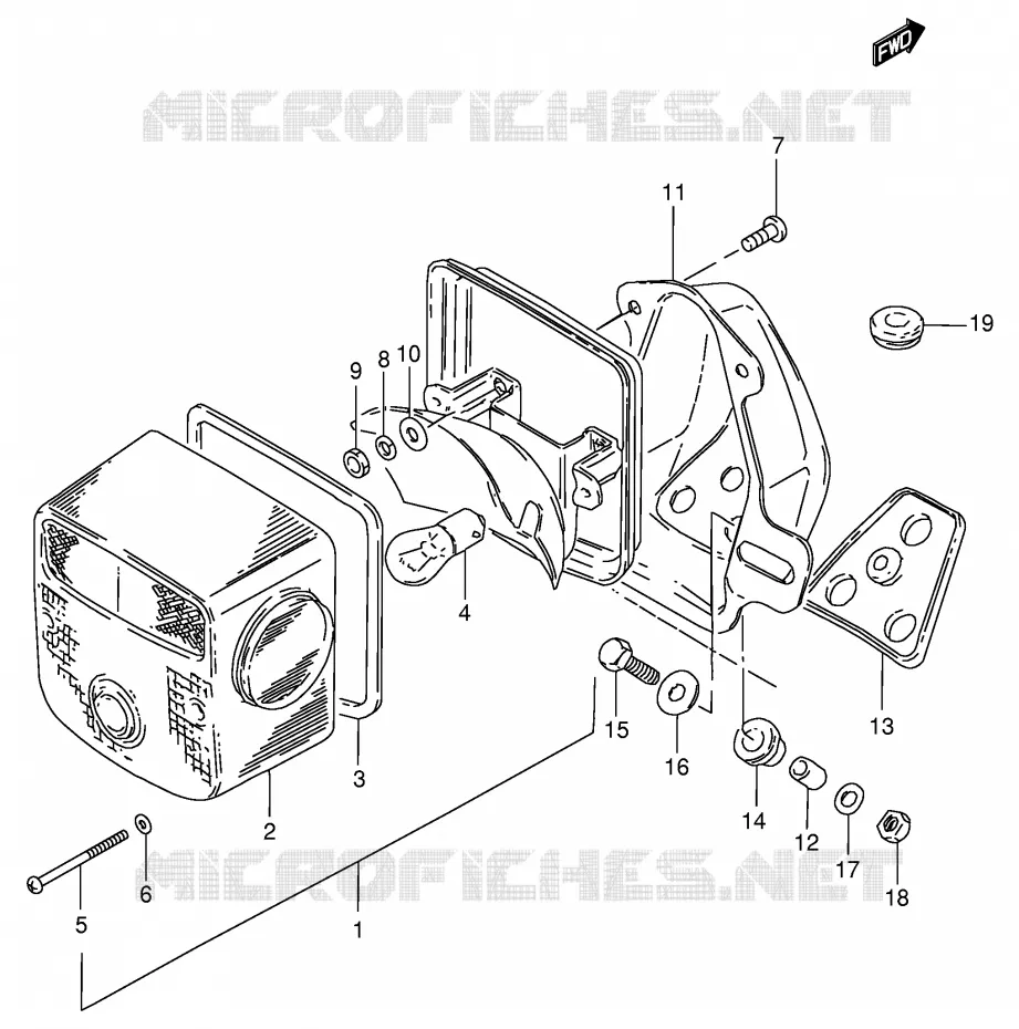 ACHTERLICHT Suzuki MOTO 125 GN 1982  GN125Z(E1)