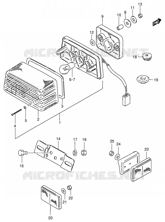 ACHTERLICHT Suzuki MOTO 125 GS 1994  GS125UR(E1)