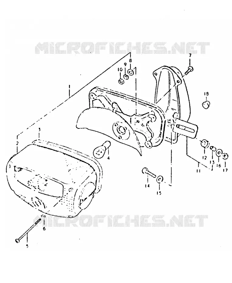 ACHTERLICHT Suzuki MOTO 400 GSX 1981  GSX400LX(T/X)