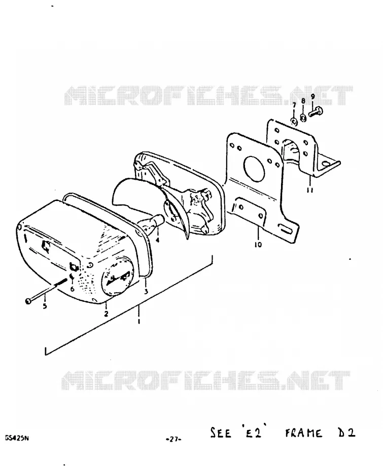 ACHTERLICHT Suzuki MOTO 425 GS 1992  GS425N(N)