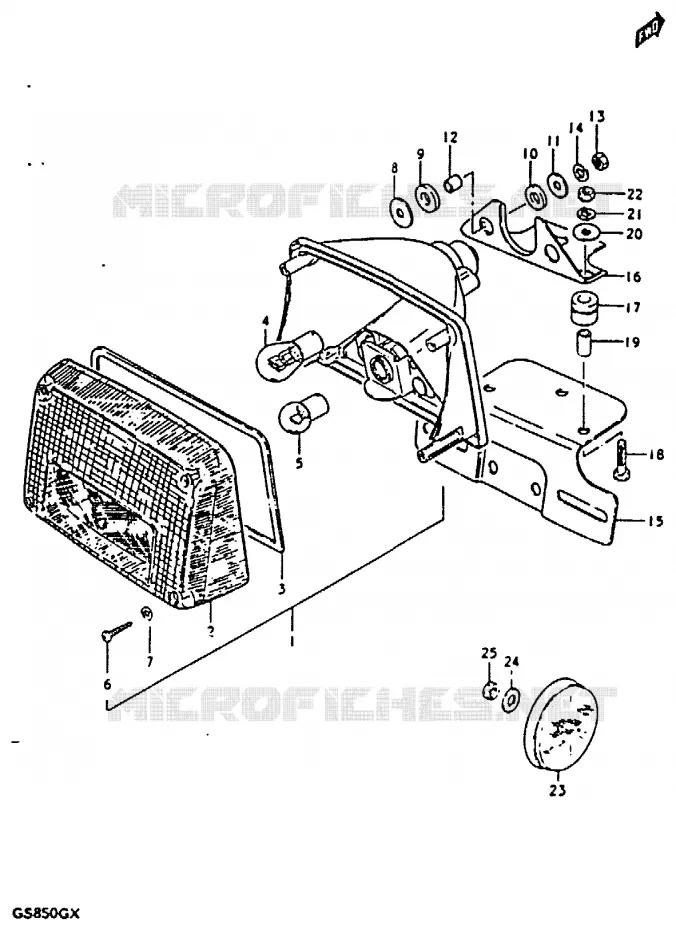 ACHTERLICHT Suzuki MOTO 850 GS 1980  GS850GT(T/X)