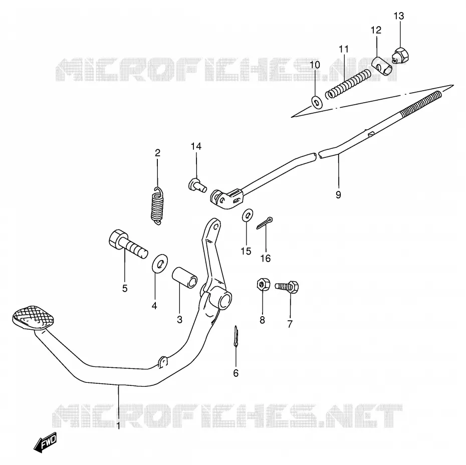 ACHTERREM Suzuki MOTO 125 GN 1992  GN125EN(E1)