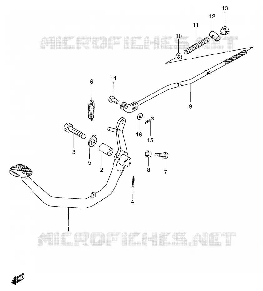 ACHTERREM Suzuki MOTO 125 GS 1982  GS125EEZ(E1)