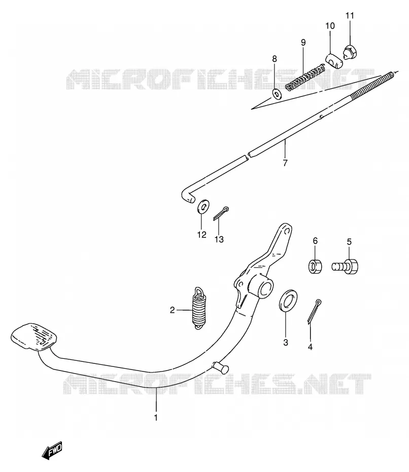 ACHTERREM Suzuki MOTO 250 GN 1992  GN250N(E2)