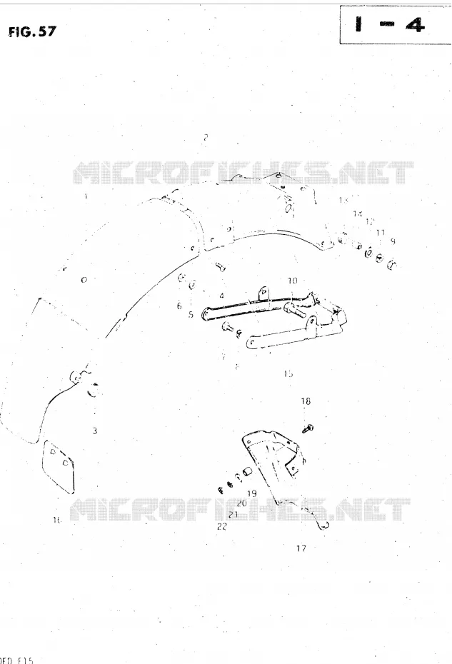 ACHTERSPATBORD Suzuki MOTO 500 GS-E 1982  GS500EZ(Z/D)