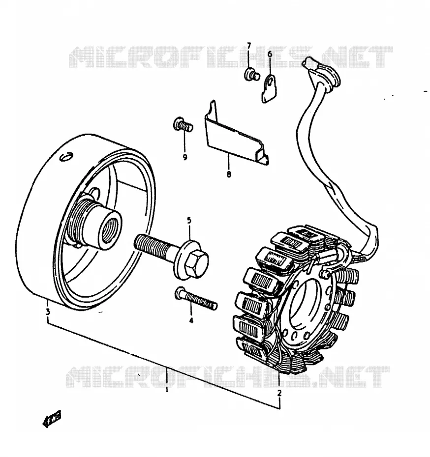 ALTERNATOR Suzuki MOTO 1000 GS 1979  GS1000N(C/N)