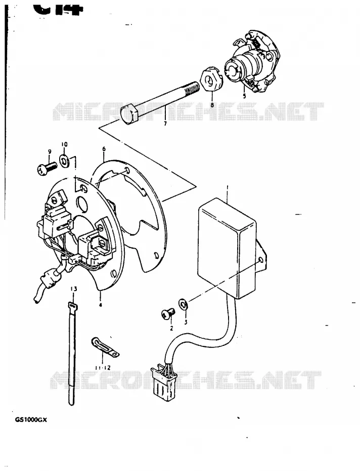 ALTERNATOR Suzuki MOTO 1000 GS 1980  GS1000GT(X/T)