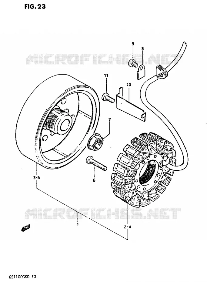 ALTERNATOR Suzuki MOTO 1100 GS-G 1982  GS1100GK2(Z/2/D)