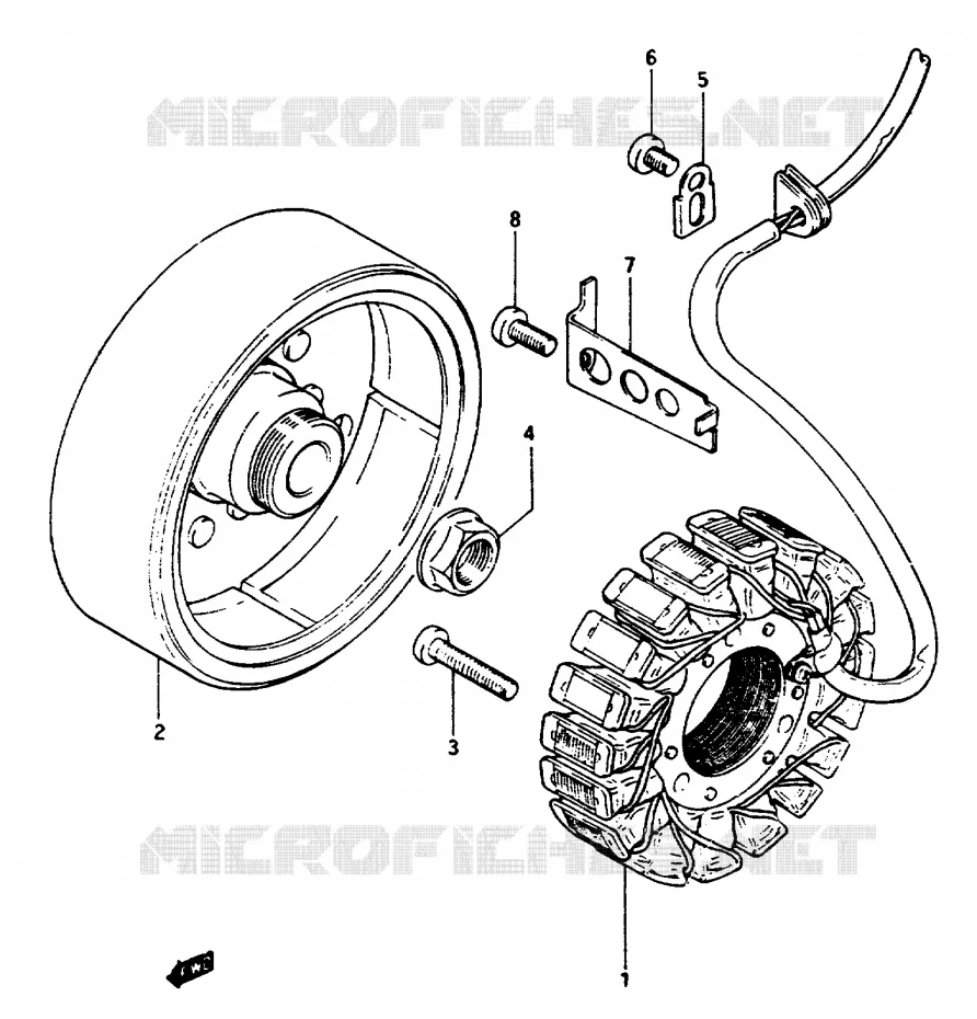 ALTERNATOR Suzuki MOTO 1100 GSX-E 1986  GSX1100EFG(E/F/G)