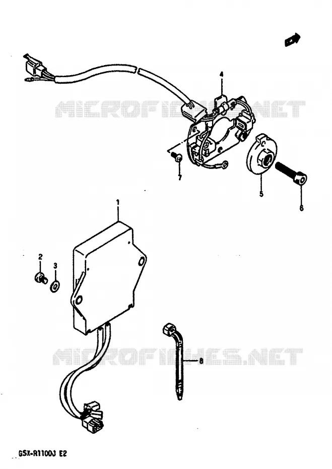 ALTERNATOR Suzuki MOTO 1100 GSX-R 1987  GSX-R1100H(G/H/J)