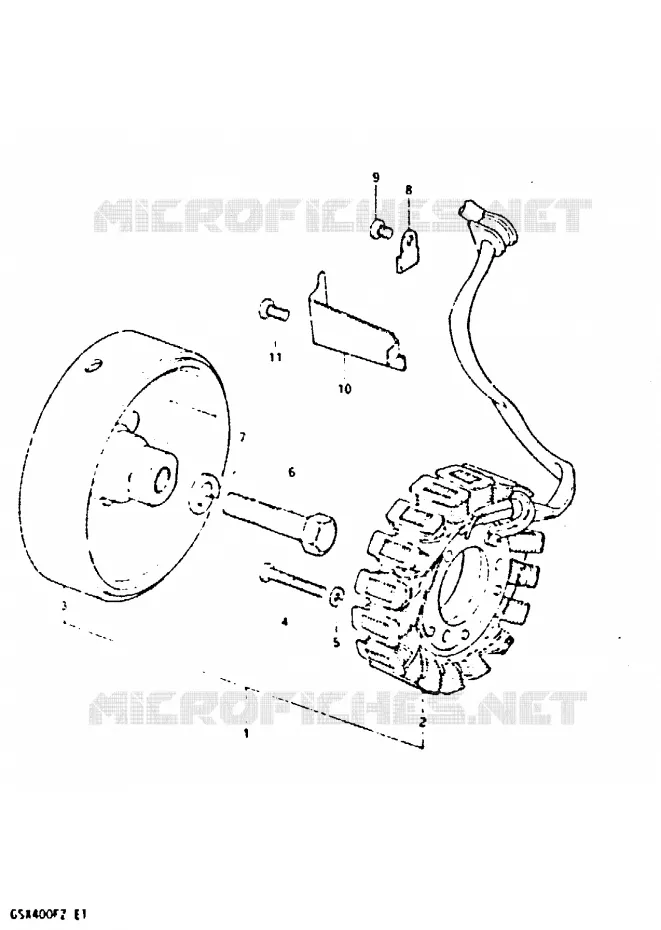 ALTERNATOR Suzuki MOTO 400 GSX 1980  GSX400FT