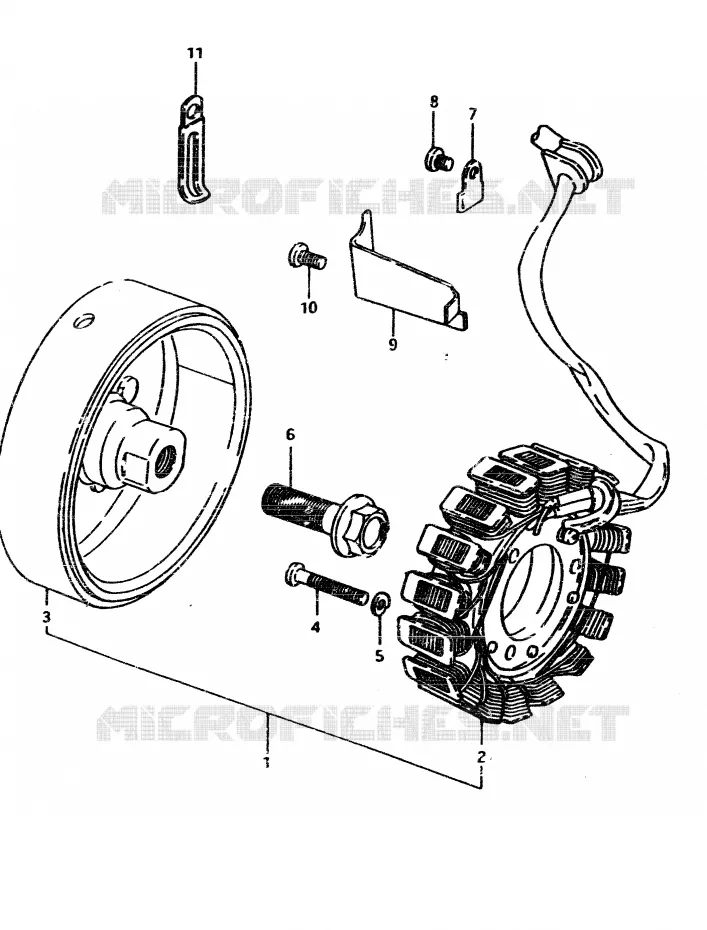 ALTERNATOR Suzuki MOTO 450 GS-L 1983  GS450LD
