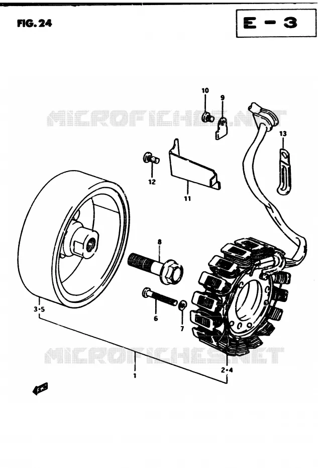 ALTERNATOR Suzuki MOTO 450 GS-S 1983  GS450SD(2/Z/D)
