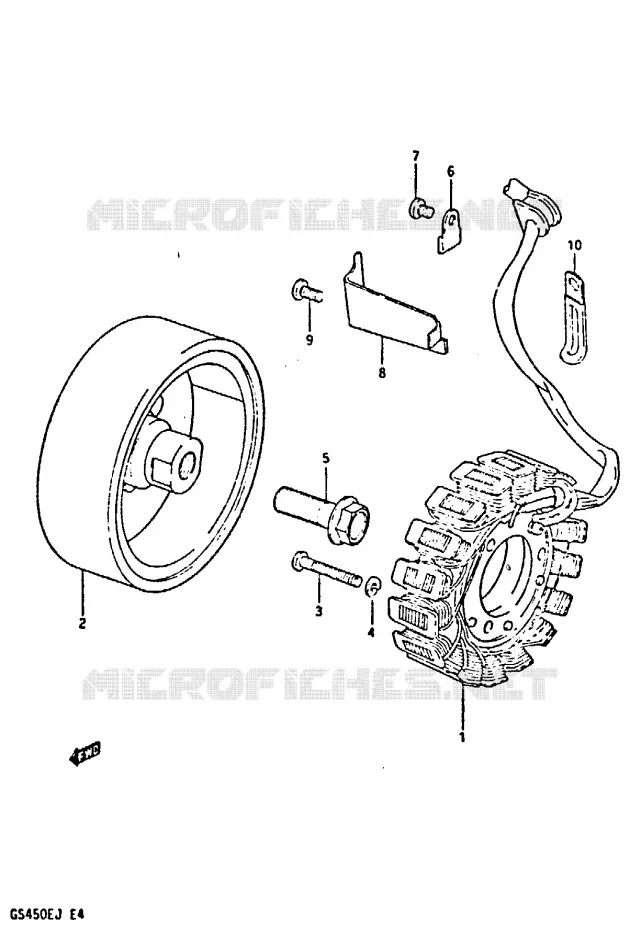 ALTERNATOR Suzuki MOTO 450 GS-S 1985  GS450SF(E/F/G/H/J)