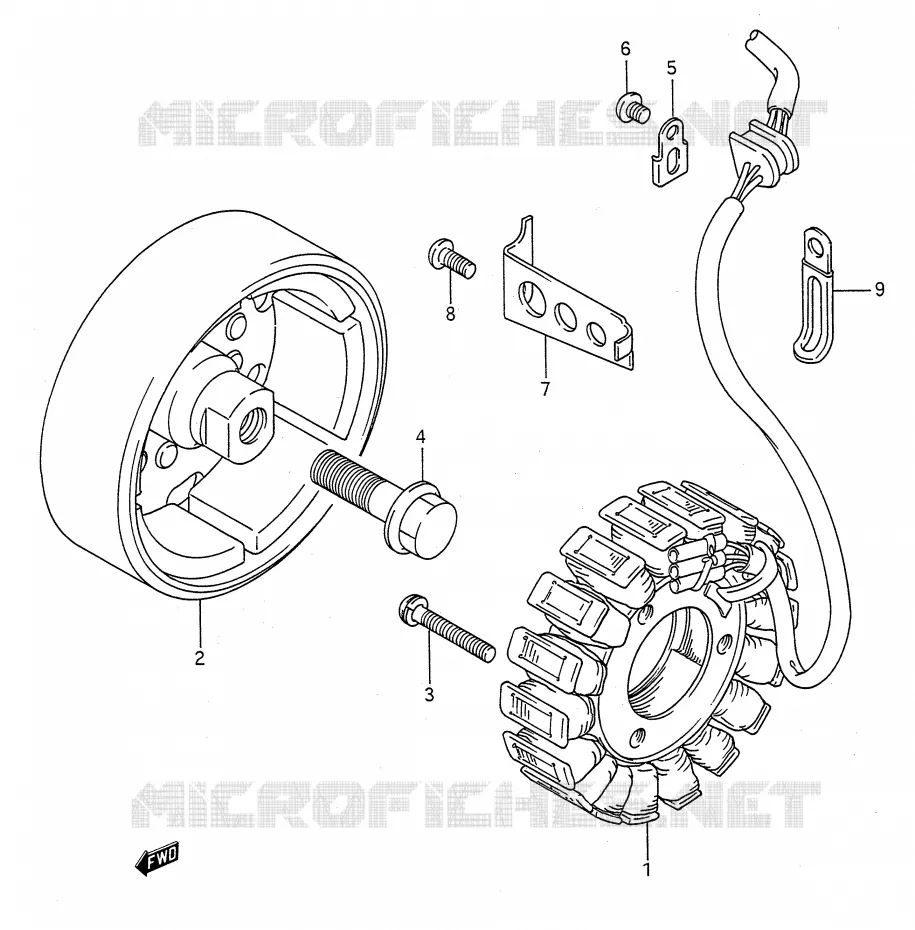 ALTERNATOR Suzuki MOTO 500 GS-E 1995  GS500EUS(E28)
