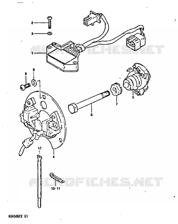 ALTERNATOR Suzuki MOTO 650 GS 1982  GS650GTZ(X/Z)