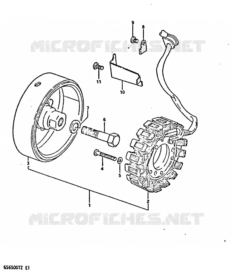 ALTERNATOR Suzuki MOTO 650 GS 1982  GS650GTZ(X/Z)