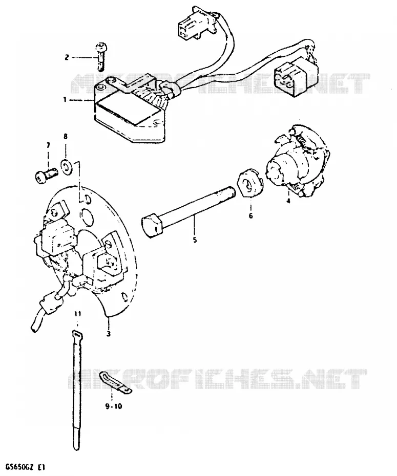 ALTERNATOR Suzuki MOTO 650 GS 1982  GS650GZ(X/Z)