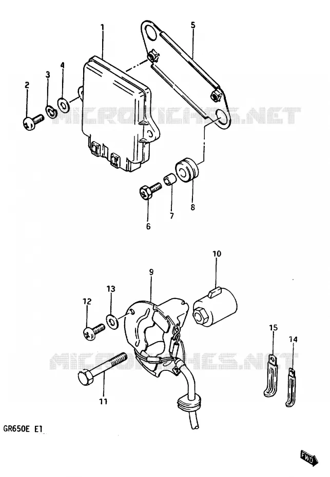 ALTERNATOR Suzuki MOTO 650 TEMPTER 1983  GR650XD(D/E)