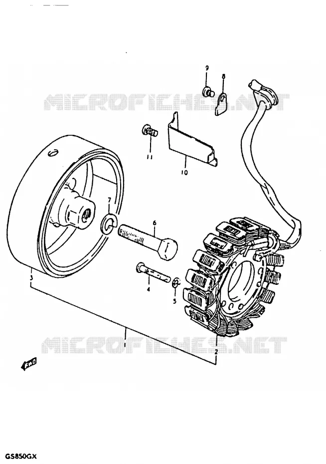 ALTERNATOR Suzuki MOTO 850 GS 1980  GS850GT(T/X)