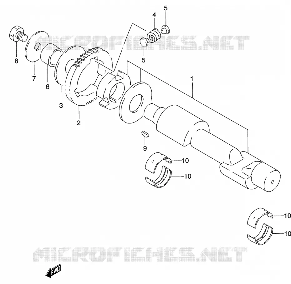 BALANSAS Suzuki MOTO 500 GS-E 2003  GS500HUK3(P19)