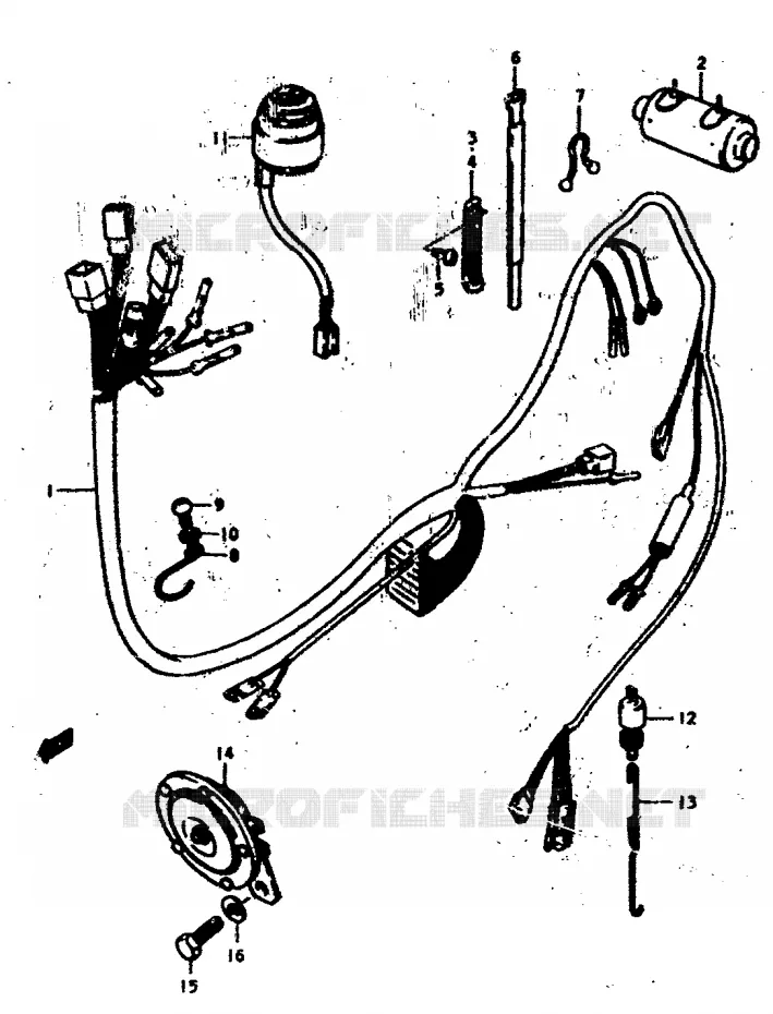 BEDRADING Suzuki MOTO 400 GS 1978  GS400C(C/N)