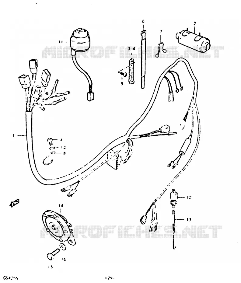 BEDRADING Suzuki MOTO 425 GS 1992  GS425N(N)