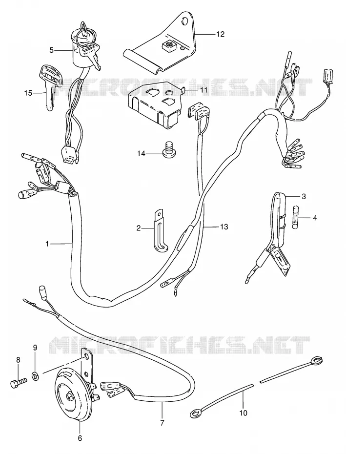 BEDRADING Suzuki SCOOTER 50 FZ 1986  FZ50G(E1)