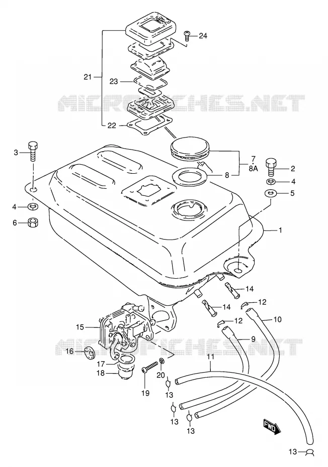 BENZINETANK Suzuki SCOOTER 50 FZ 1993  FZ50NP(E1)
