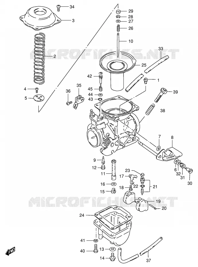 CARBURATOR (MODELE R P37) Suzuki MOTO 125 GS 1982  GS125EEZ(E1)