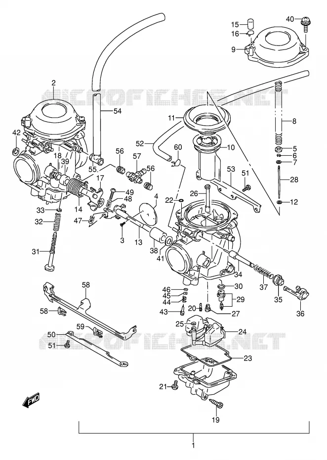 CARBURATOR (MODELE R) Suzuki MOTO 500 GS-E 1989  GS500EUK(E2)
