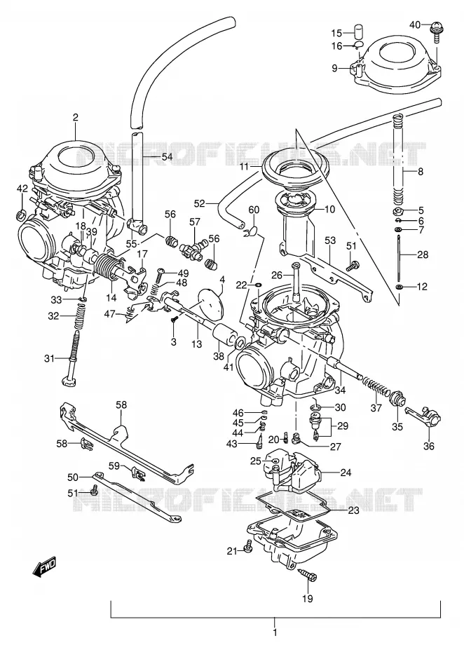 CARBURATOR (MODELE S) Suzuki MOTO 500 GS-E 1996  GS500ET(E2)