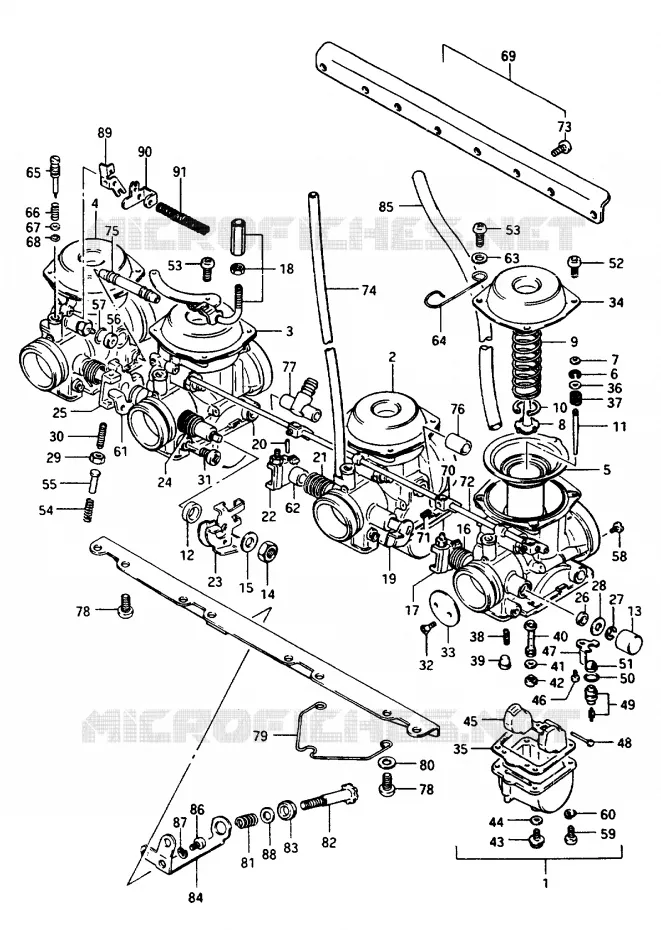 CARBURATOR Suzuki MOTO 1150 GS 1986  GS1150EFG(E/F/G)