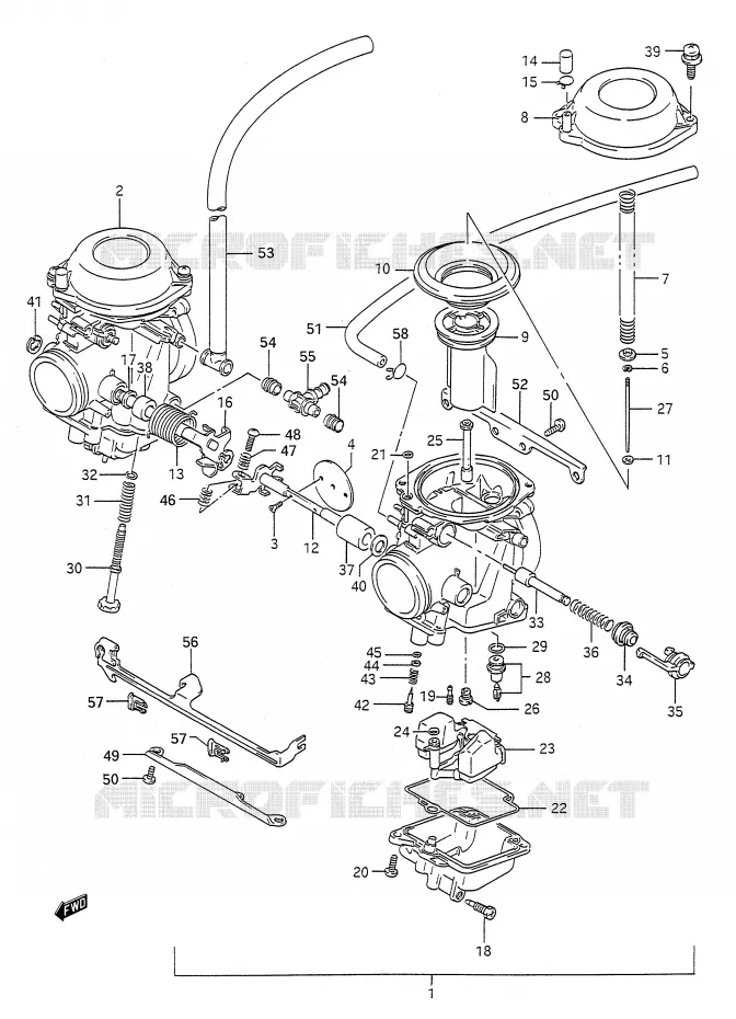 CARBURATOR Suzuki MOTO 500 GS-E 1990  GS500EL(E28)