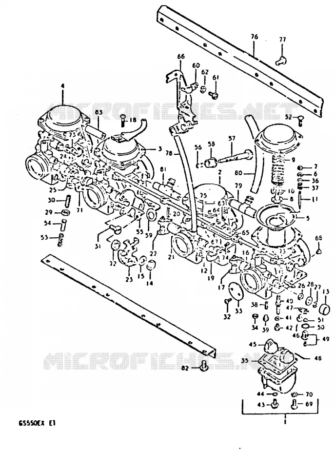 CARBURATOR Suzuki MOTO 550 GS 1981  GS550EX(X)