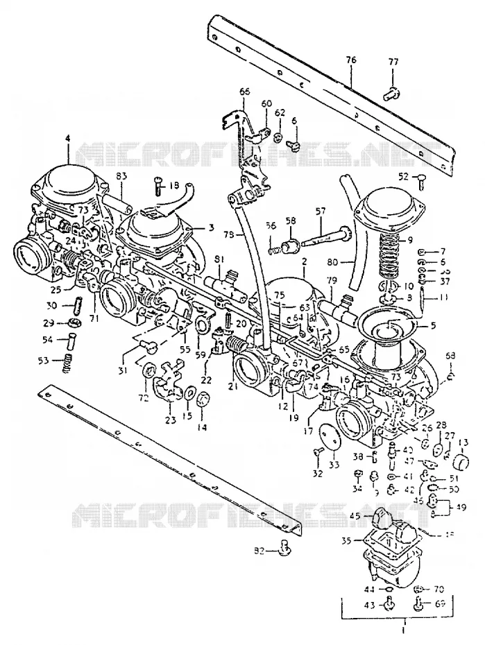 CARBURATOR Suzuki MOTO 550 GS 1981  GS550LX