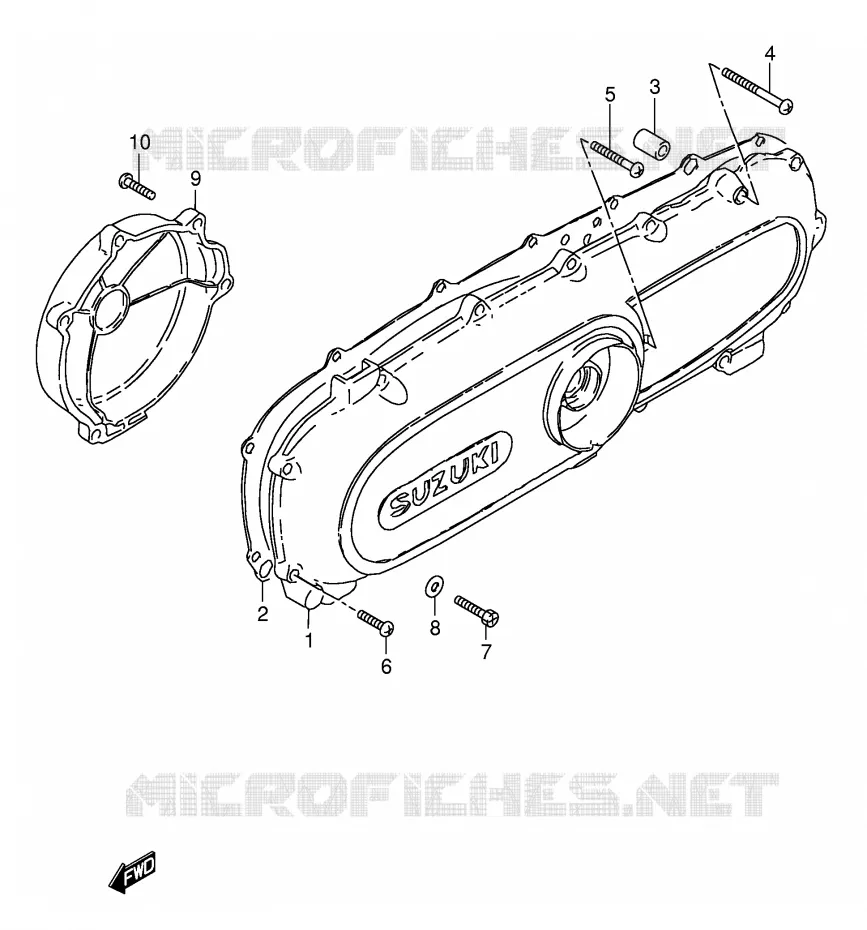 CASING (E25,E26) Suzuki SCOOTER 50 FZ 1999  FZ50X(E1)
