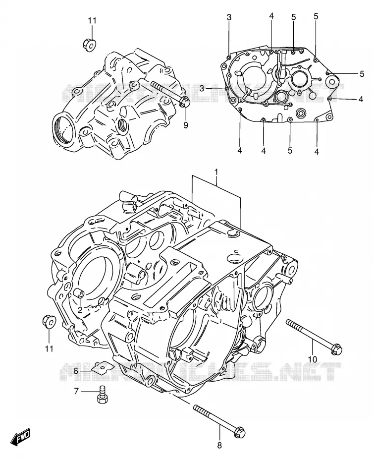 CASING (GS125Z) Suzuki MOTO 125 GS 1982  GS125ESZ(E1)