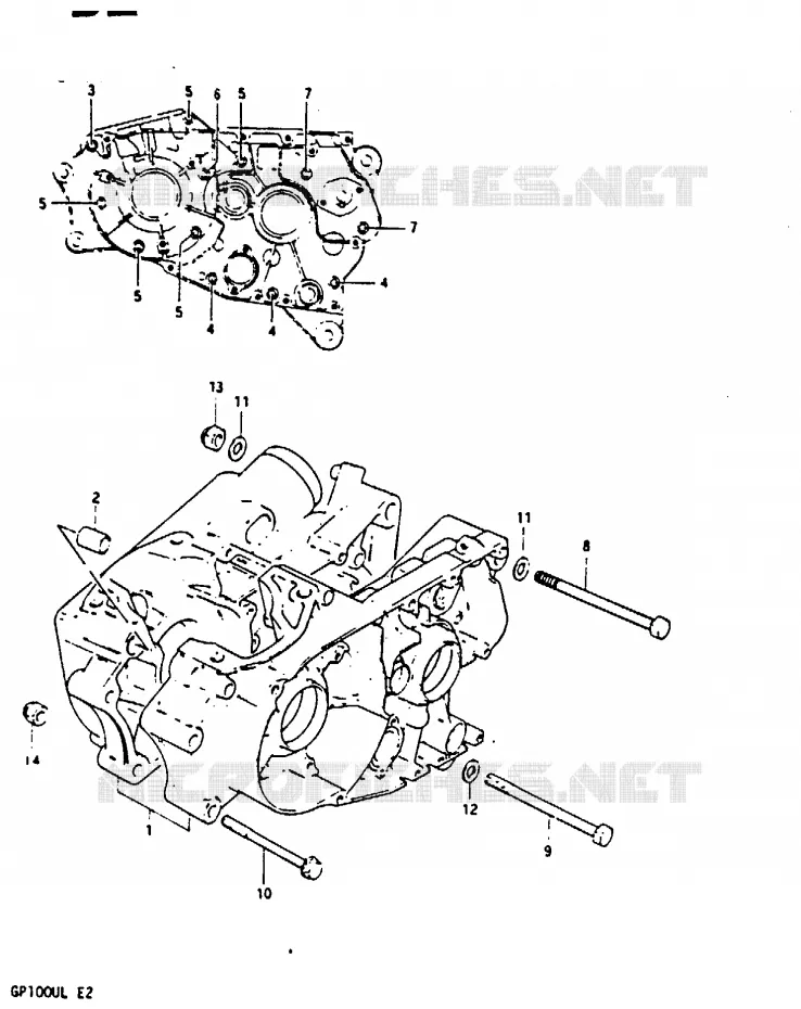 CASING Suzuki MOTO 100 GP 1999  GP100UX(X/D/L)