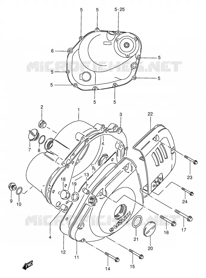 CASING Suzuki MOTO 125 GN 1983  GN125D(E1)
