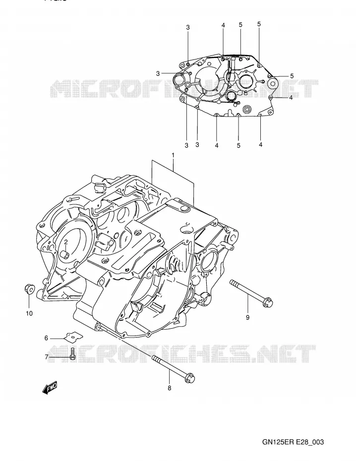 CASING Suzuki MOTO 125 GN 1993  GN125EP(E28)