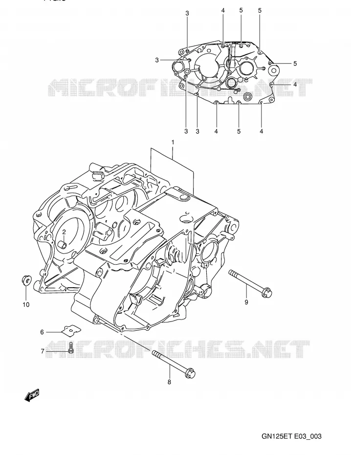 CASING Suzuki MOTO 125 GN 1995  GN125ES(E3)