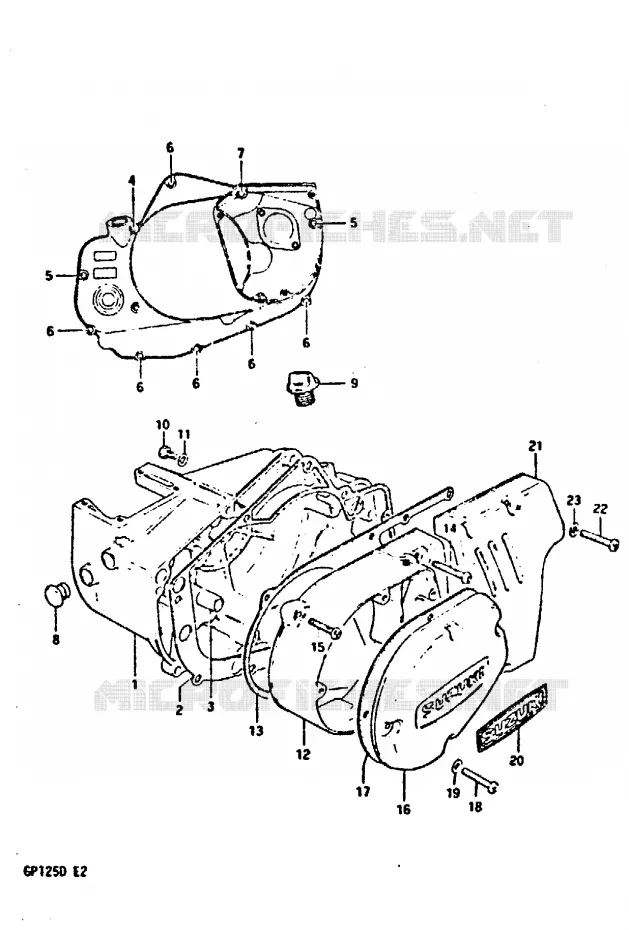CASING Suzuki MOTO 125 GP 1999  GP125UX(X/D)