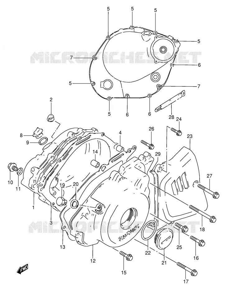 CASING Suzuki MOTO 250 GN 1985  GN250F(E2)