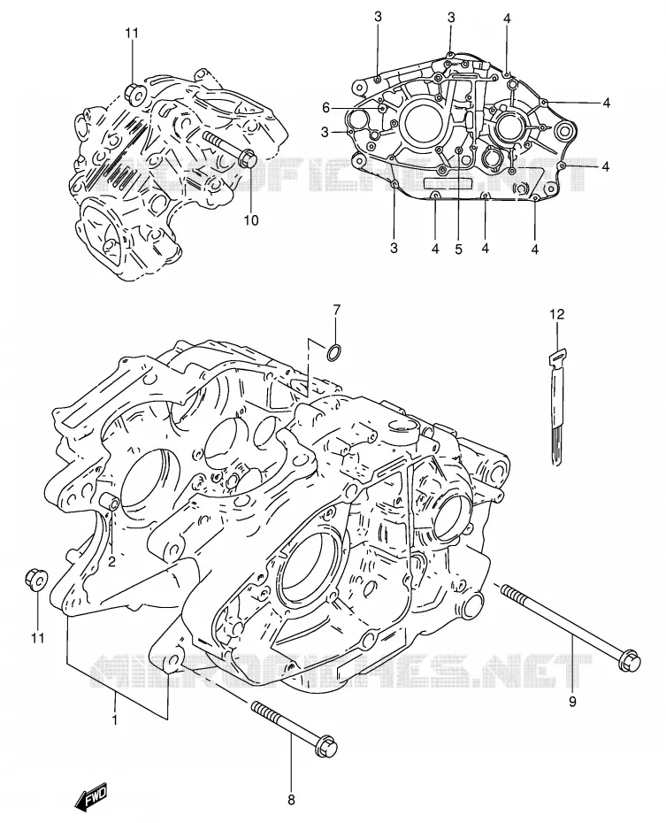 CASING Suzuki MOTO 250 GN 1985  GN250F(E2)