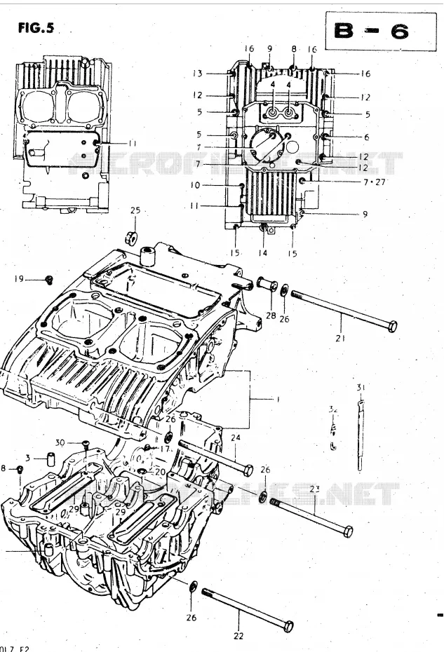 CASING Suzuki MOTO 450 GS-L 1996  GS450LT(E2)